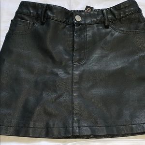 Girls leather skirt